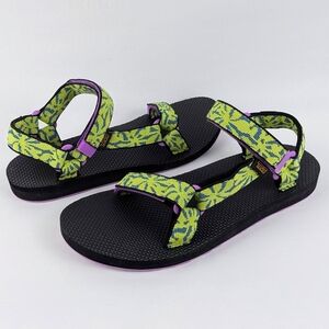 Teva Original Universal Sandals Women's Beach Floral Wild Lime 9 EU40 NWT NIB